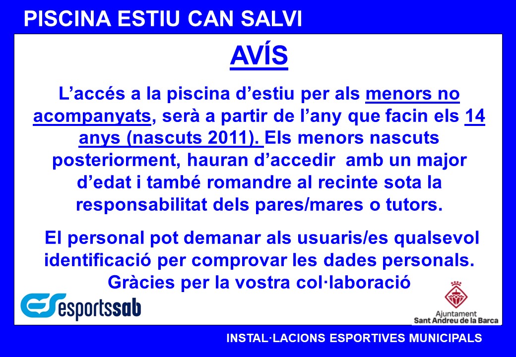 Imatge de la notícia: Piscina d'estiu de Can Salvi